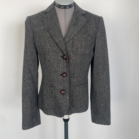 Classic Grey wool tweed blazer - Picture 6 of 6